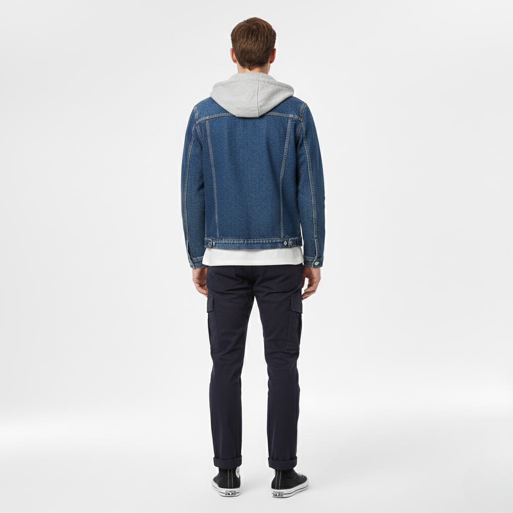 Men's Trucker Hoodie Jacket