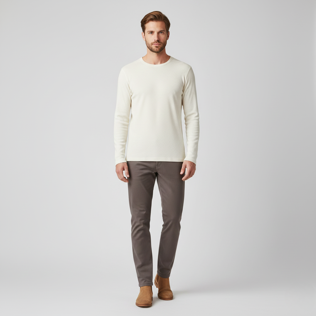 Men's Waffle Knit Top