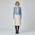 Women's Contrast Trim Bouclé Jacket