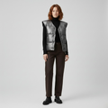 Women's Metallic Quilted Puffer Vest