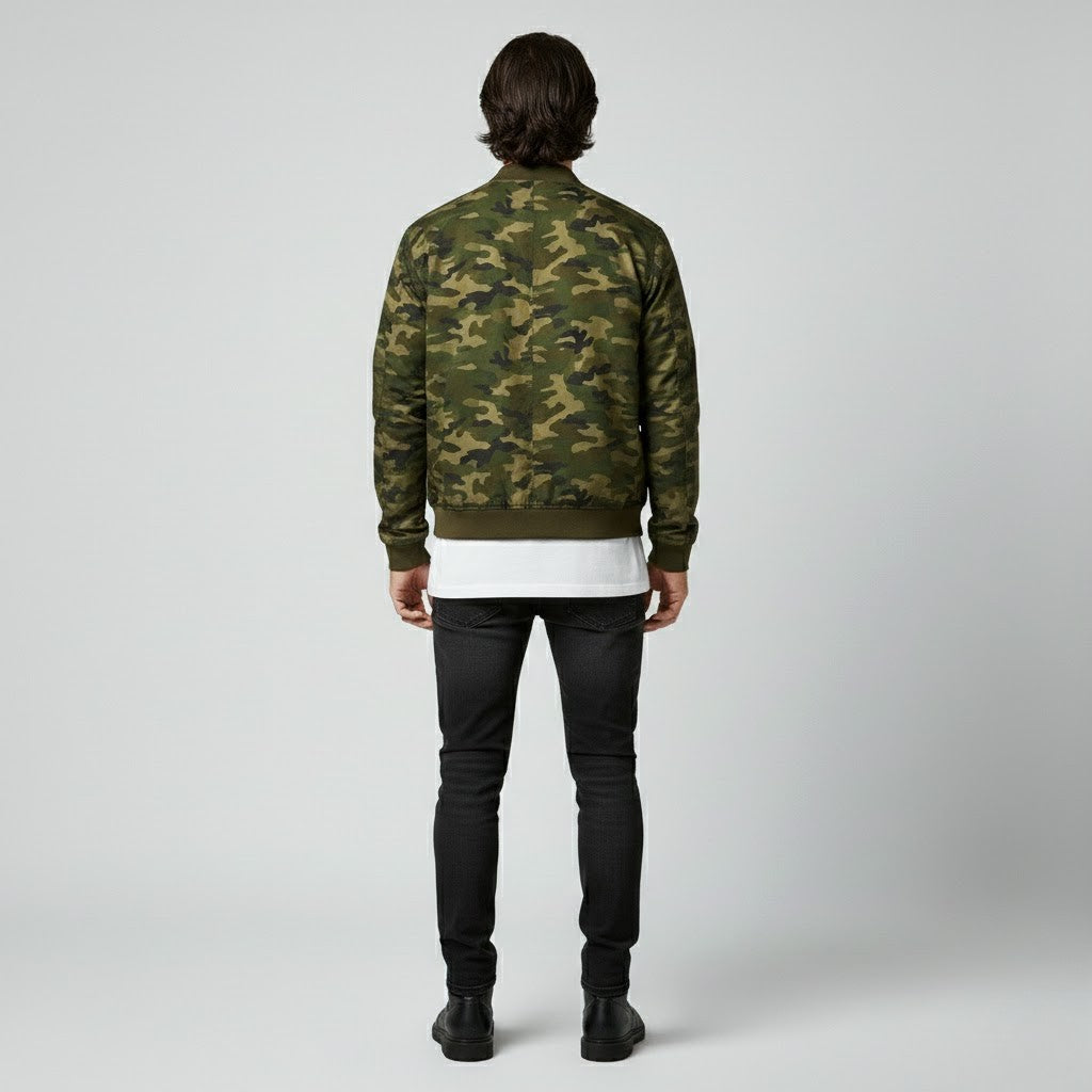Men's Camo Bomber Jacket
