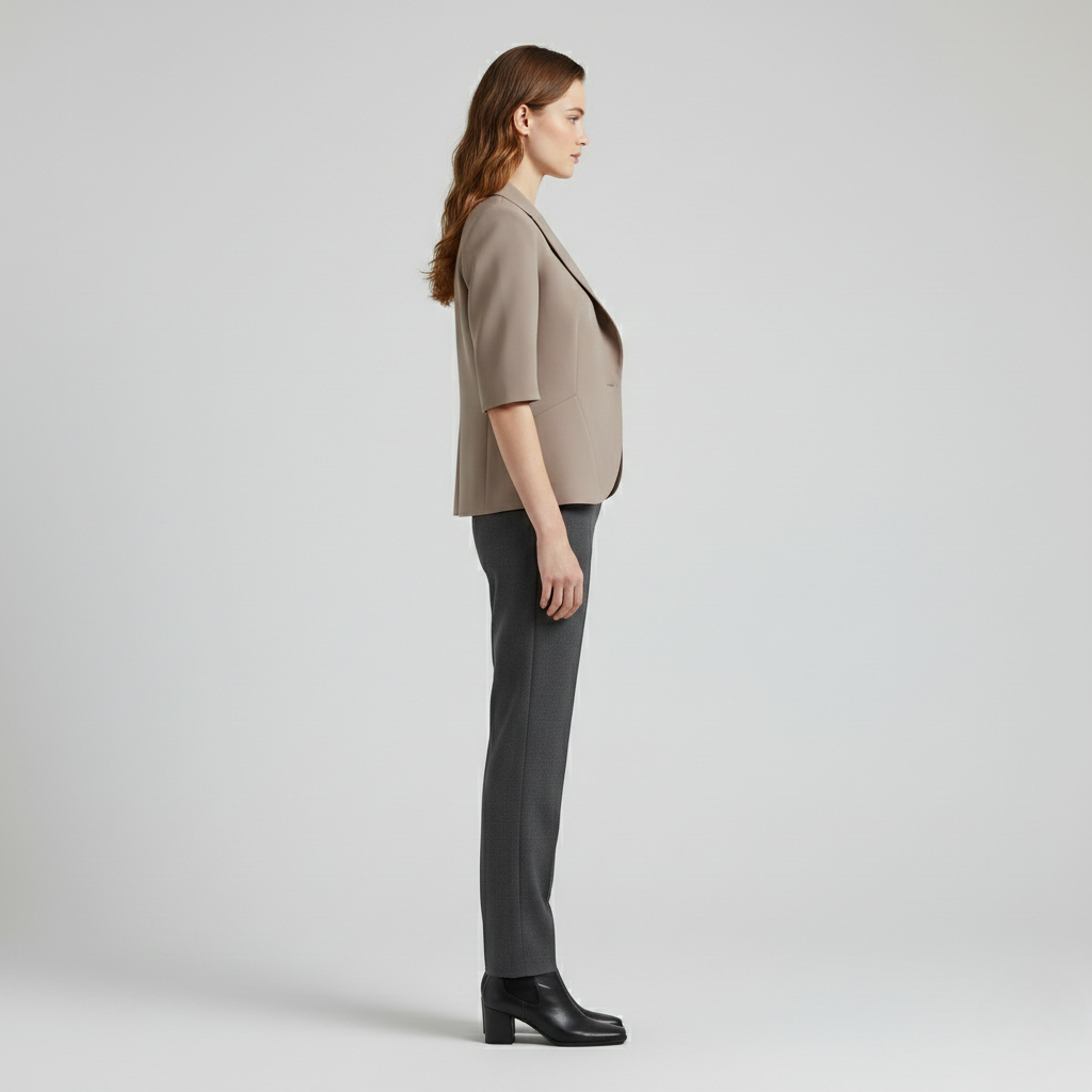 Women's Short Sleeve Tailored Blazer