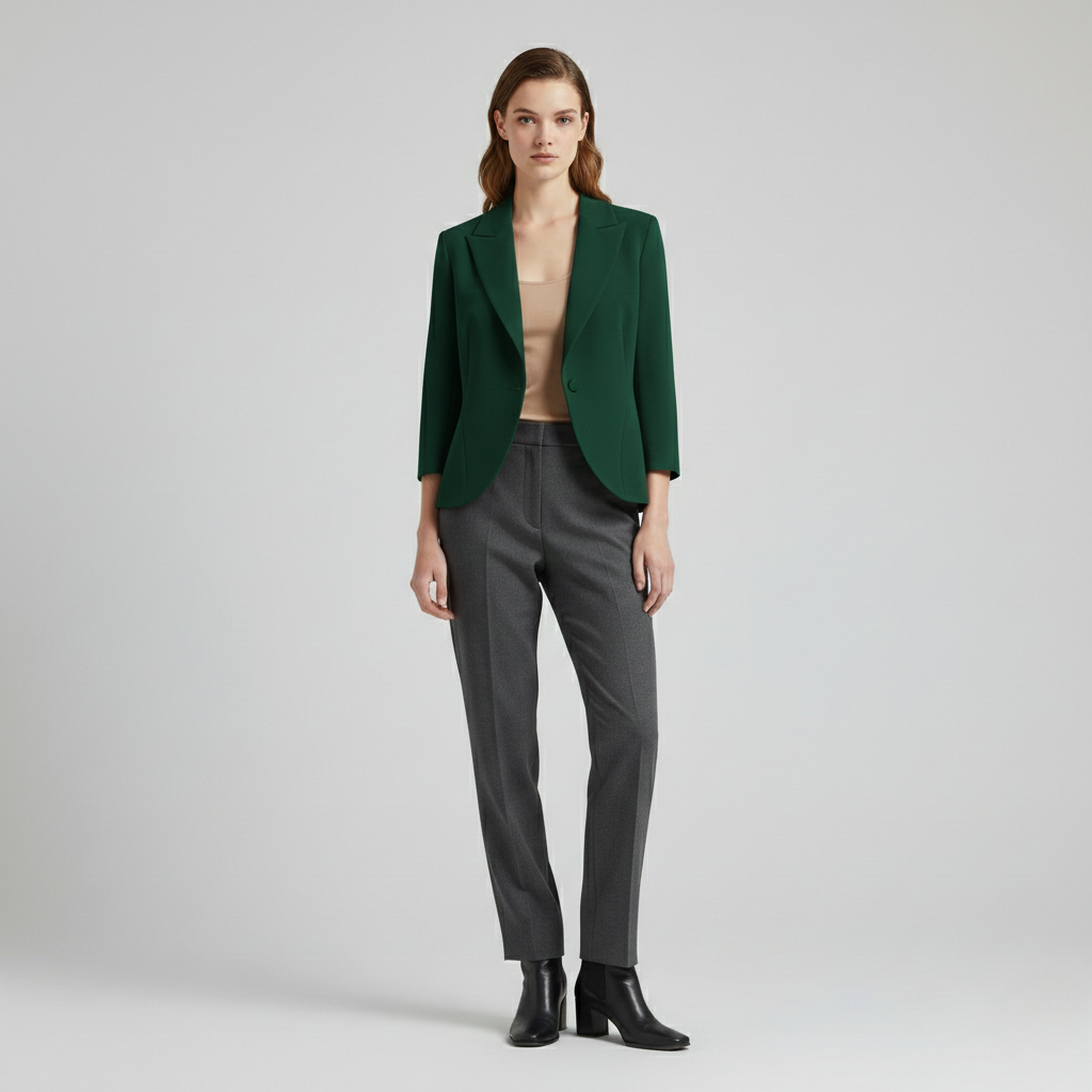 Women's Short Sleeve Tailored Blazer